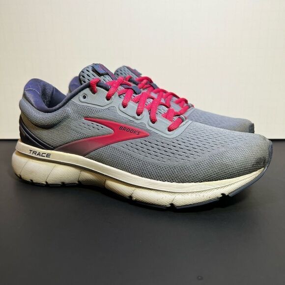 Womens BROOKS Trace Gray Running Shoes / Size 7.5 - Picture 1 of 10